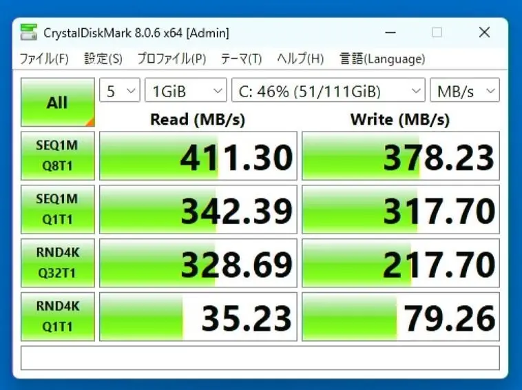 OptiPlex 3020 nvme crystaldiskmark